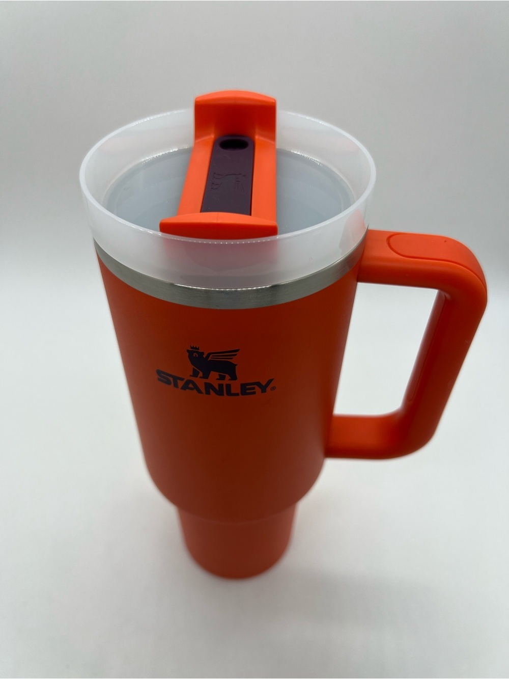 Stanley Bright Orange Travel Mug with Handle 40 ounces - Picture 11 of 13